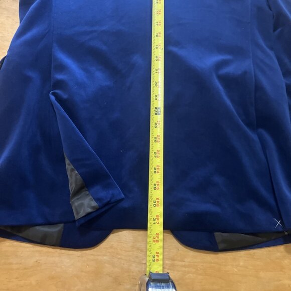 Bar III Velvet Blazer 40L Electric Blue Slim Fit Formal Dinner Jacket NWOT - Picture 15 of 16